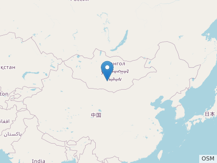 Locations where Abdarainurus fossils were found.