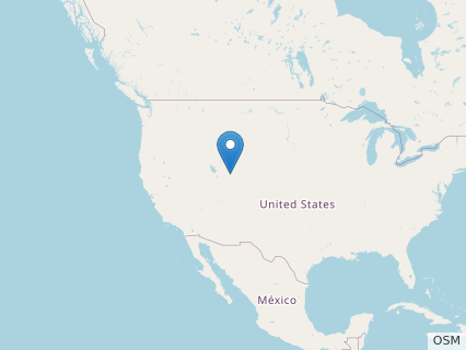 Locations where Abydosaurus fossils were found.