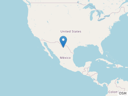 Locations where Acantholipan fossils were found.