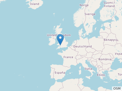 Locations where Agrosaurus fossils were found.