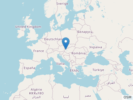 Locations where Ajkaceratops fossils were found.