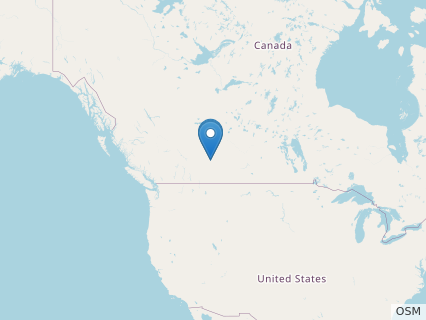 Locations where Albertavenator fossils were found.