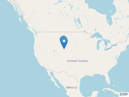 Locations where Alcovasaurus fossils were found.