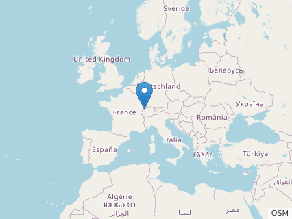Locations where Amanzia fossils were found.