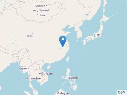 Locations where Anhuilong fossils were found.