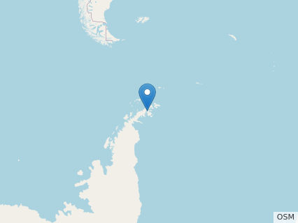 Locations where Antarctopelta fossils were found.