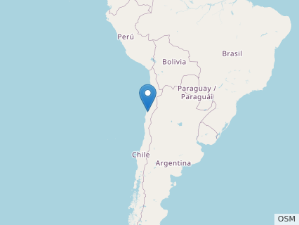 Locations where Arackar fossils were found.