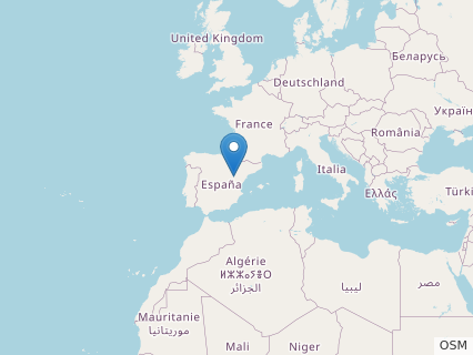 Locations where Aragosaurus fossils were found.