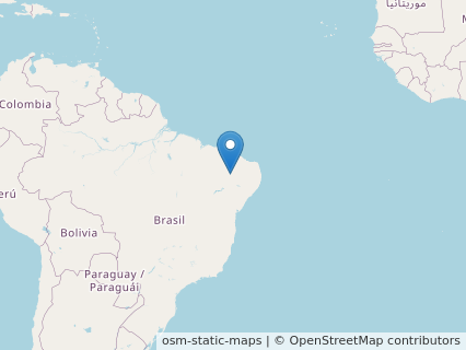 Locations where Araripesaurus fossils were found.