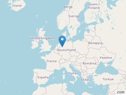 Locations where Arminisaurus fossils were found.