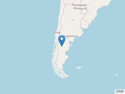 Locations where Asfaltovenator fossils were found.