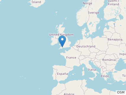 Locations where Attenborosaurus fossils were found.