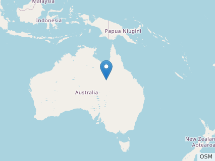 Locations where Aussiedraco fossils were found.