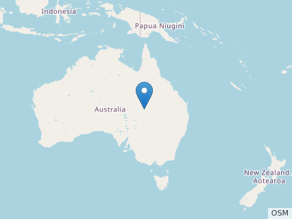 Locations where Australotitan fossils were found.