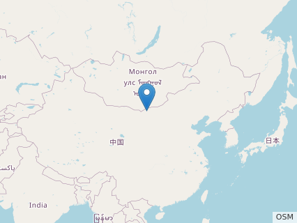 Locations where Bannykus fossils were found.