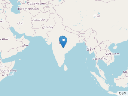 Locations where Barapasaurus fossils were found.