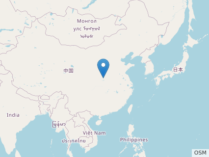 Locations where Beibeilong fossils were found.