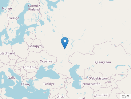 Locations where Bogolubovia fossils were found.