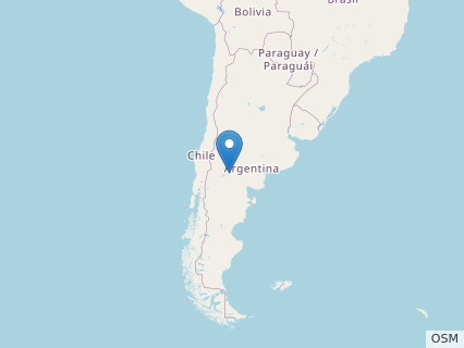 Locations where Bonapartesaurus fossils were found.