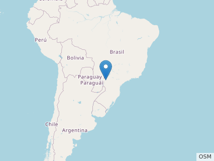 Locations where Caiuajara fossils were found.