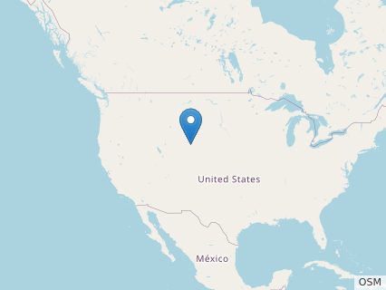 Locations where Camptonotus fossils were found.