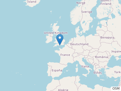 Locations where Caulkicephalus fossils were found.