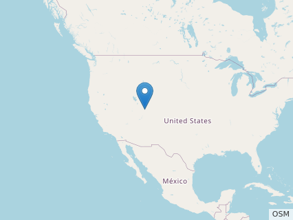 Locations where Cedrorestes fossils were found.