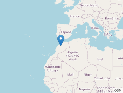 Locations where Chenanisaurus fossils were found.