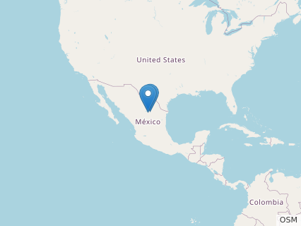 Locations where Coahuilasaurus fossils were found.
