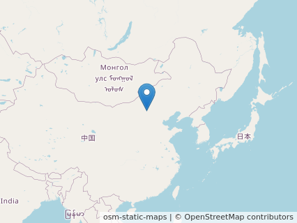 Locations where Cratonopterus fossils were found.