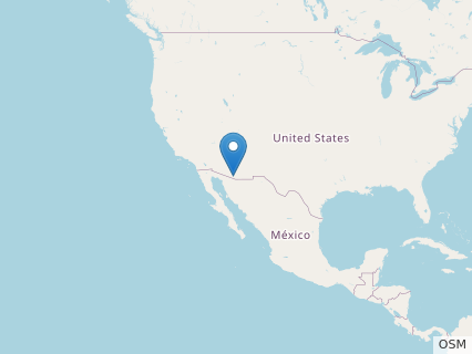 Locations where Crittendenceratops fossils were found.