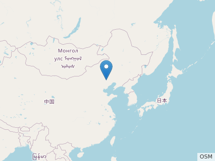 Locations where Daohugoupterus fossils were found.
