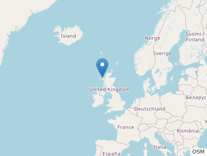 Locations where Dearc fossils were found.