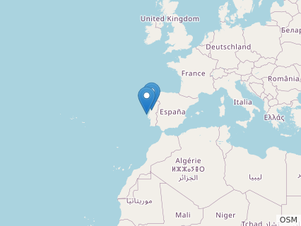 Locations where Draconyx fossils were found.