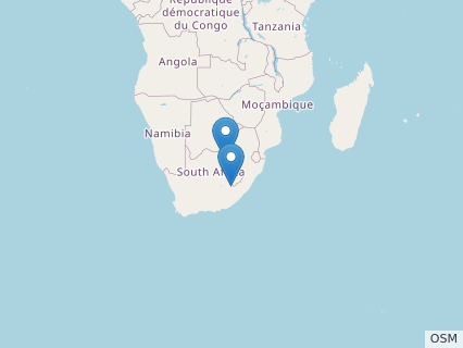 Locations where Dracovenator fossils were found.