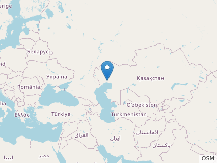 Locations where Embasaurus fossils were found.