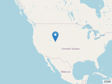 Locations where Enigmacursor fossils were found.