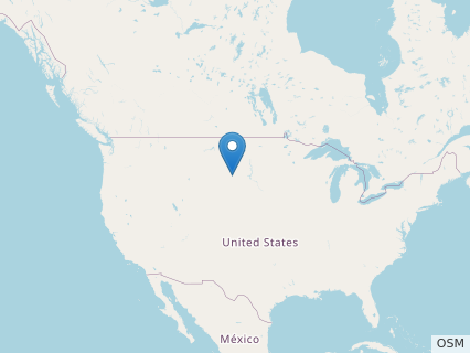 Locations where Eoneophron fossils were found.