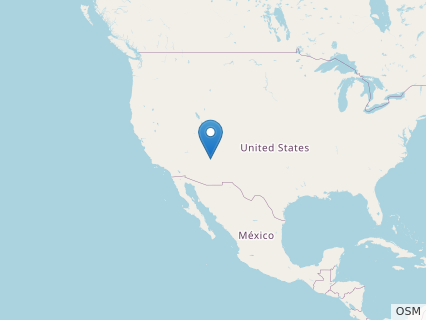 Locations where Eotephradactylus fossils were found.