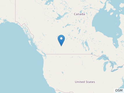 Locations where Eotriceratops fossils were found.