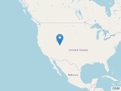 Locations where Falcarius fossils were found.