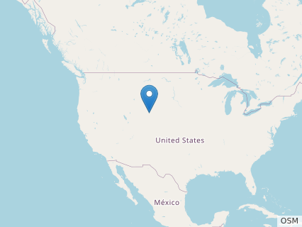 Locations where Fosterovenator fossils were found.