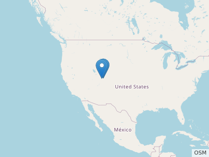 Locations where Fruitadens fossils were found.