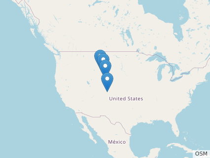 Locations where Galeamopus fossils were found.