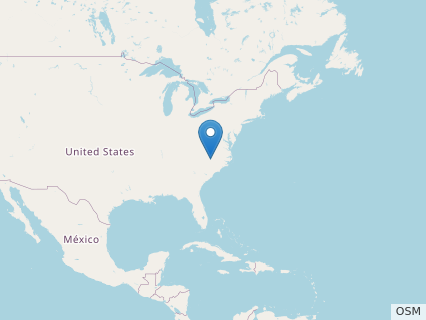Locations where Galtonia fossils were found.