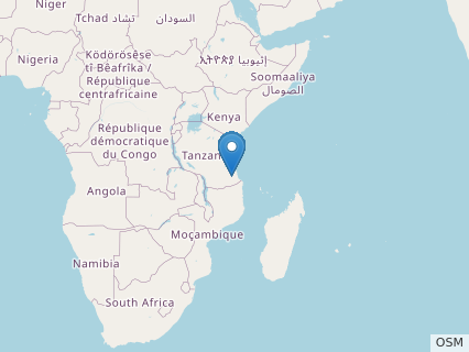 Locations where Giraffatitan fossils were found.