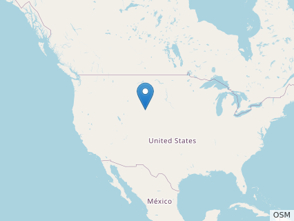 Locations where Hesperornithoides fossils were found.