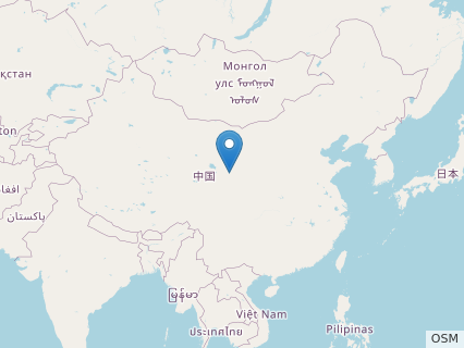 Locations where Huanghetitan fossils were found.