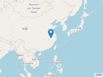 Locations where Huangshanlong fossils were found.