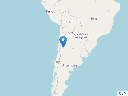 Locations where Ignotosaurus fossils were found.